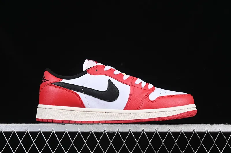 All categories Air Jordan Jordan series basketball shoes Air Jordan 1 Low Air Jordan 1 Low AJ1 Joe 1 white red black hook low-top cultural leisure sports sneakers HQ6998-600